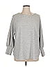 Max Studio Gray 3/4 Sleeve Top Size 1X - photo 1