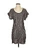 Jay Godfrey Metallic Gray Casual Dress Size 2 - photo 1