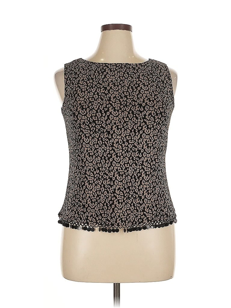 Pre-owned Assorted Brands Sleeveless Blouse In Black