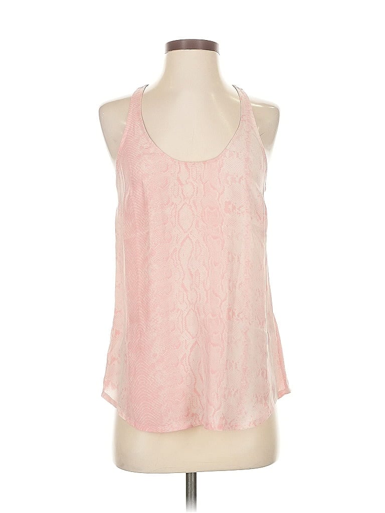 Pre-owned Joie Sleeveless Silk Top Pink Halter Neckline Tops