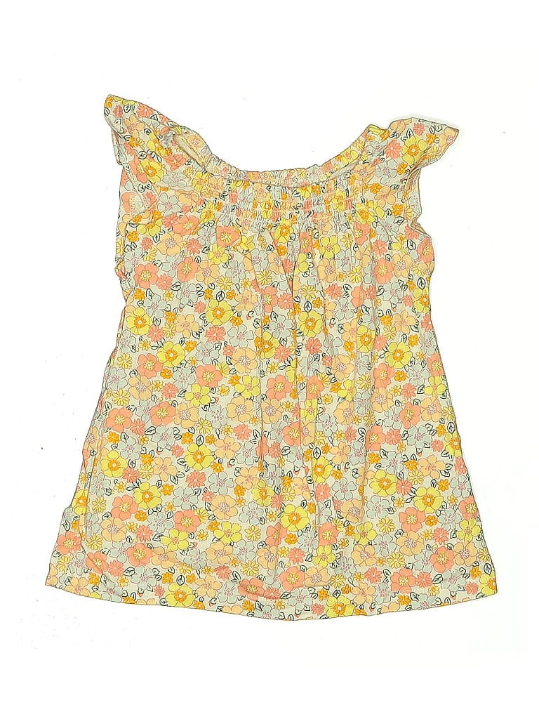 Pre-owned Carter's Kids' Sleeveless T-shirt In Yellow