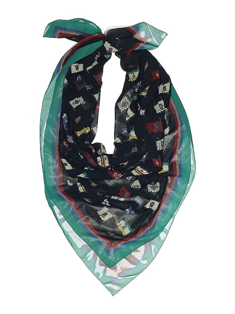 Pre-owned Assorted Brands Scarf In Black