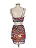 Blanc Paisley Red Cocktail Dress Size S - photo 2