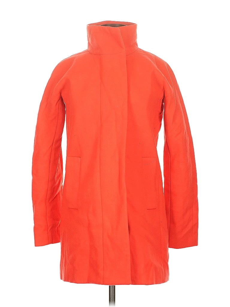 Pre-owned J.crew Factory Store Raincoat In Orange