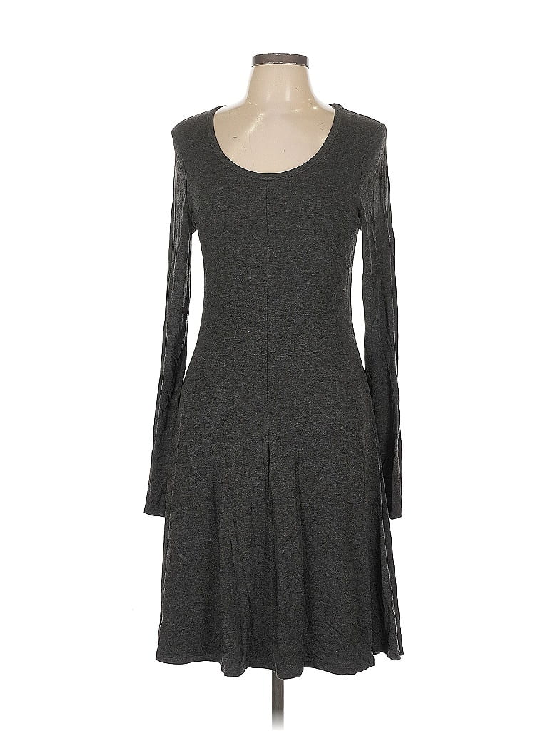 Pre-owned White + Warren Casual Dress In Gray