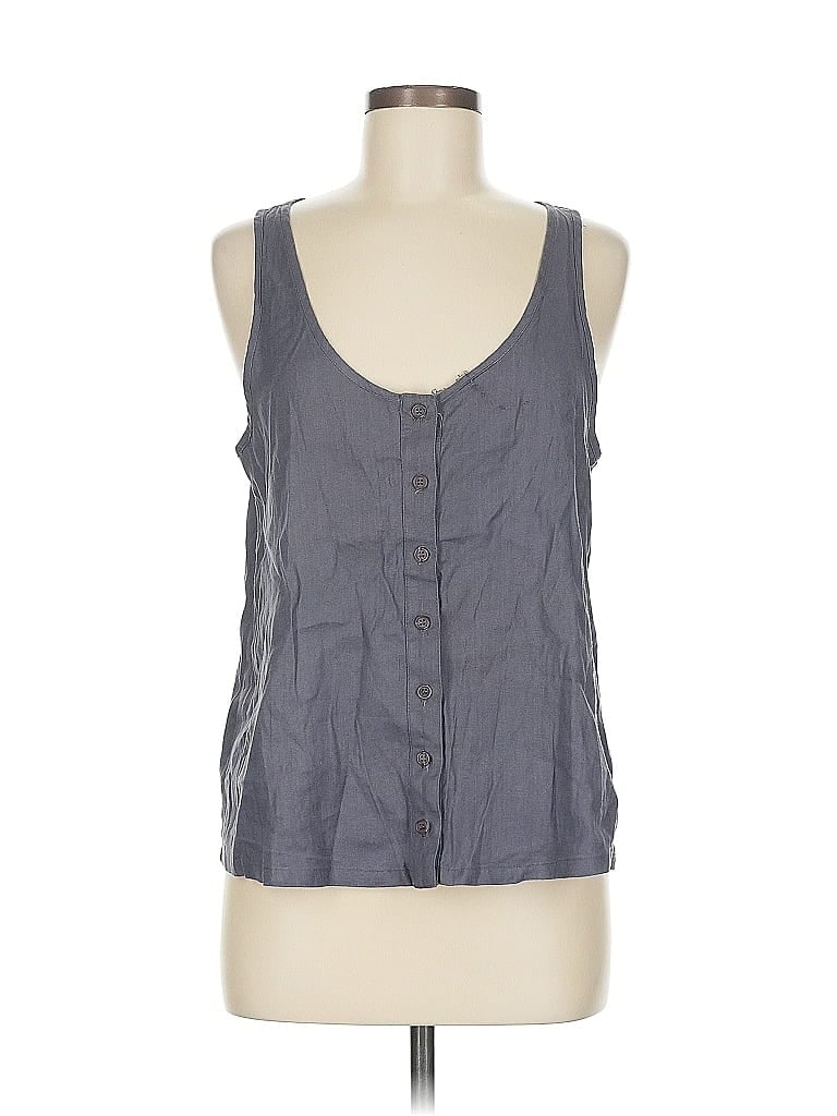 Pre-owned Monrow Sleeveless Blouse In Gray