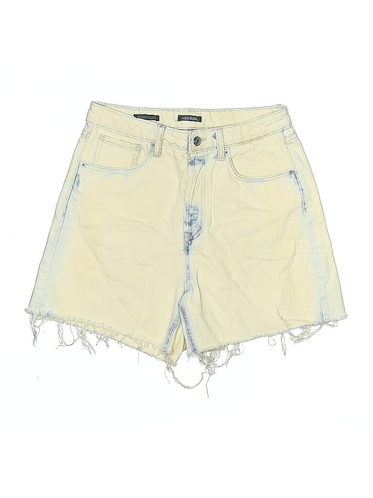 Pre-owned Wild Fable Denim Shorts In Yellow