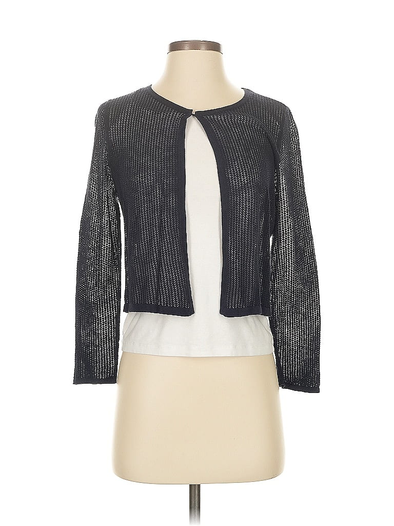 Pre-owned Talbots Cardigan Sweater In Gray