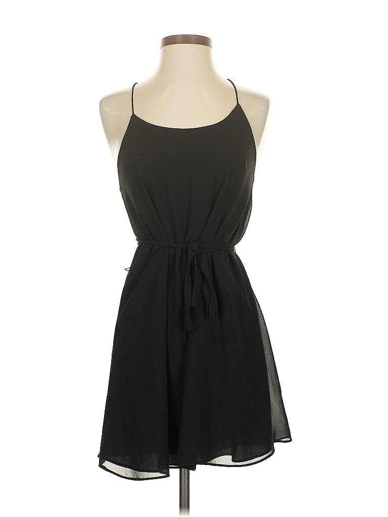 Pre-owned Naked Zebra Sleeveless Top Black Halter Neckline Tops