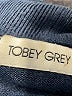 Tobey Grey 100% Acrylic Blue Poncho Size L - photo 6