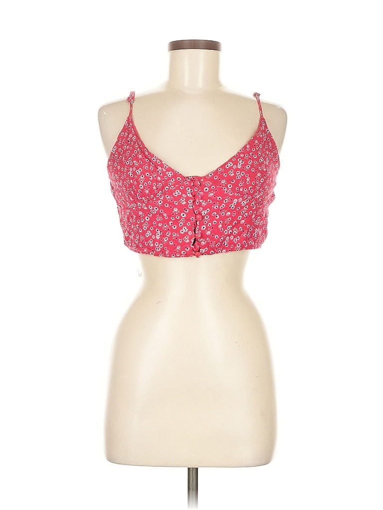 Pre-owned Polly Tank Top Red Sweetheart Neckline Tops