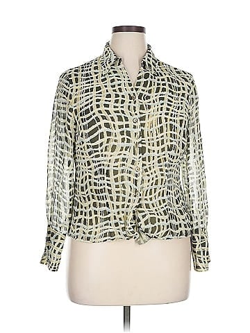 Jones New York Collection Long Sleeve Silk Top (view 1)