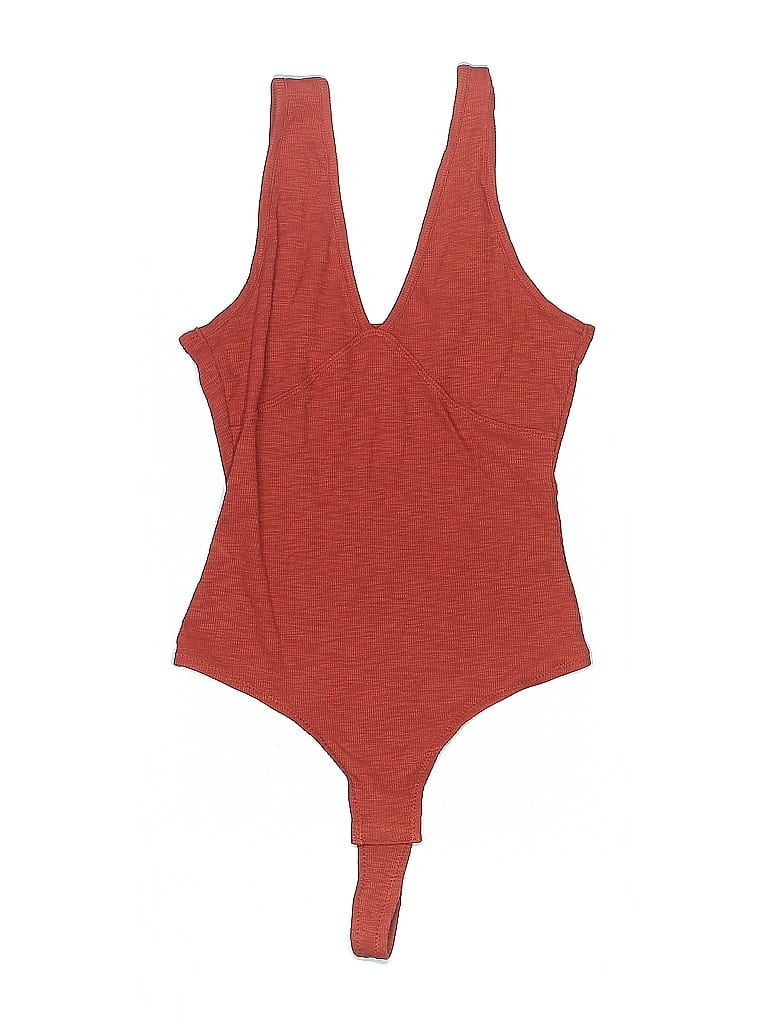 Pre-owned Madewell Bodysuit In Red