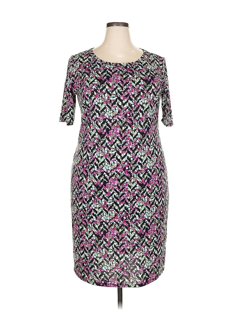 Pre-owned Lularoe Cocktail Dress In Purple
