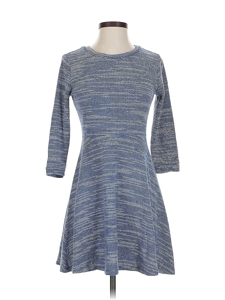 Pre-owned Ann Taylor Loft Outlet Casual Dress In Blue