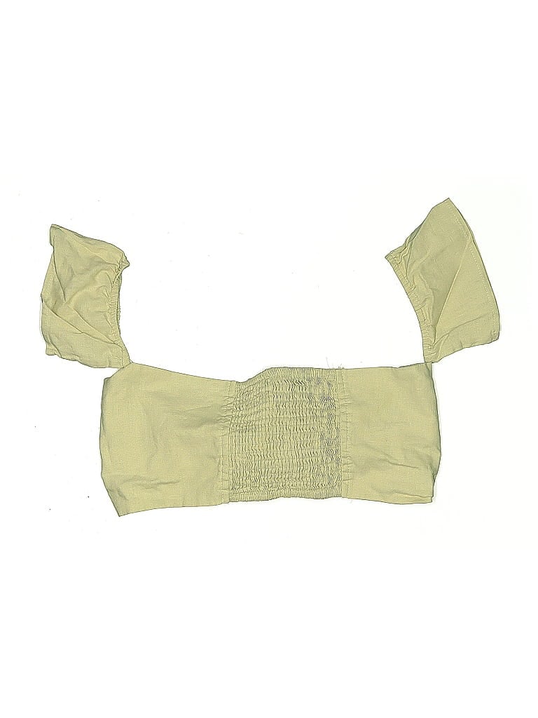 Pre-owned L'atiste By Amy Short Sleeve Blouse In Brown