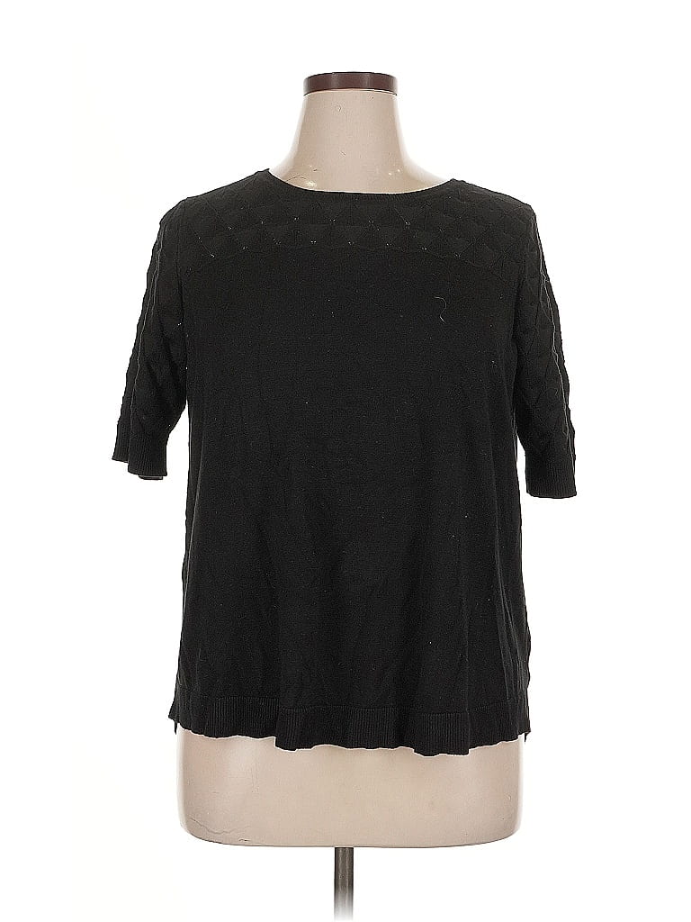 Pre-owned Melissa Paige Cardigan Sweater In Black