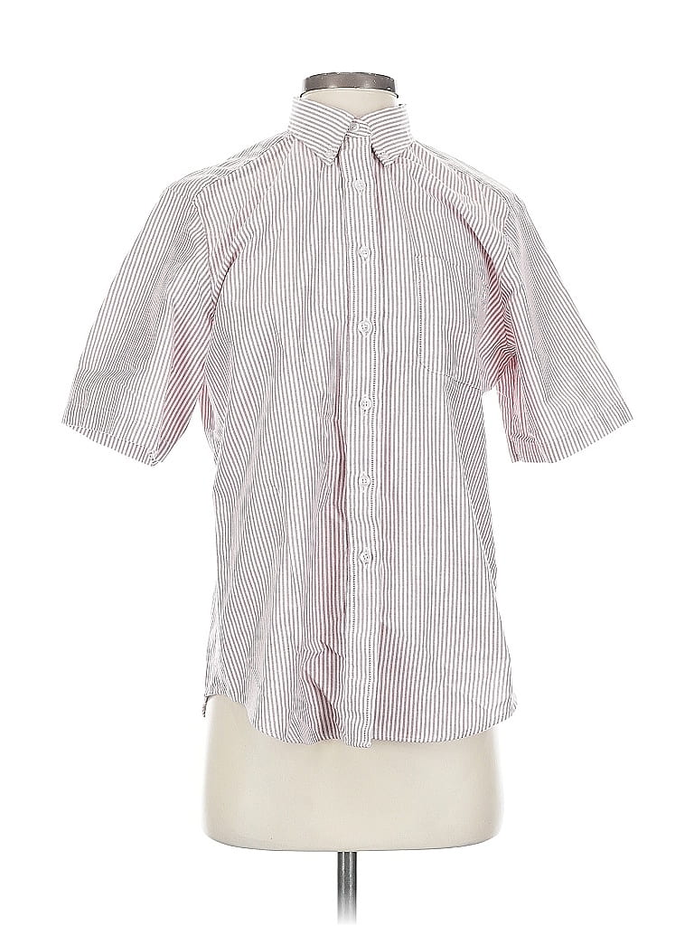 Pre-owned Assorted Brands Short Sleeve Button Down Shirt In Pink