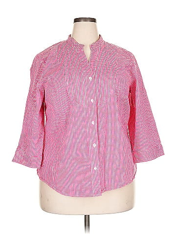 Talbots 3/4 Sleeve Button-Down Shirt (view 1)