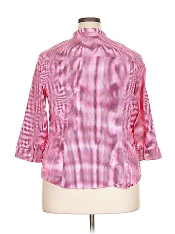 Talbots 3/4 Sleeve Button-Down Shirt (view 2)