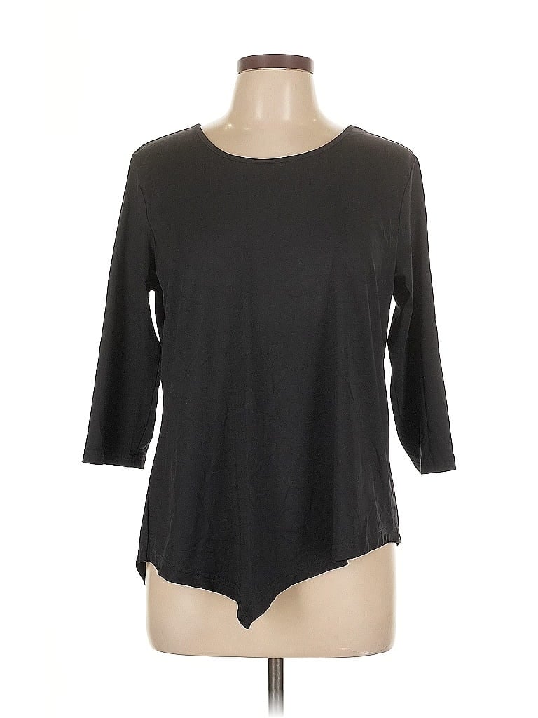 Pre-owned Lulu-b 3/4 Sleeve T-shirt In Black