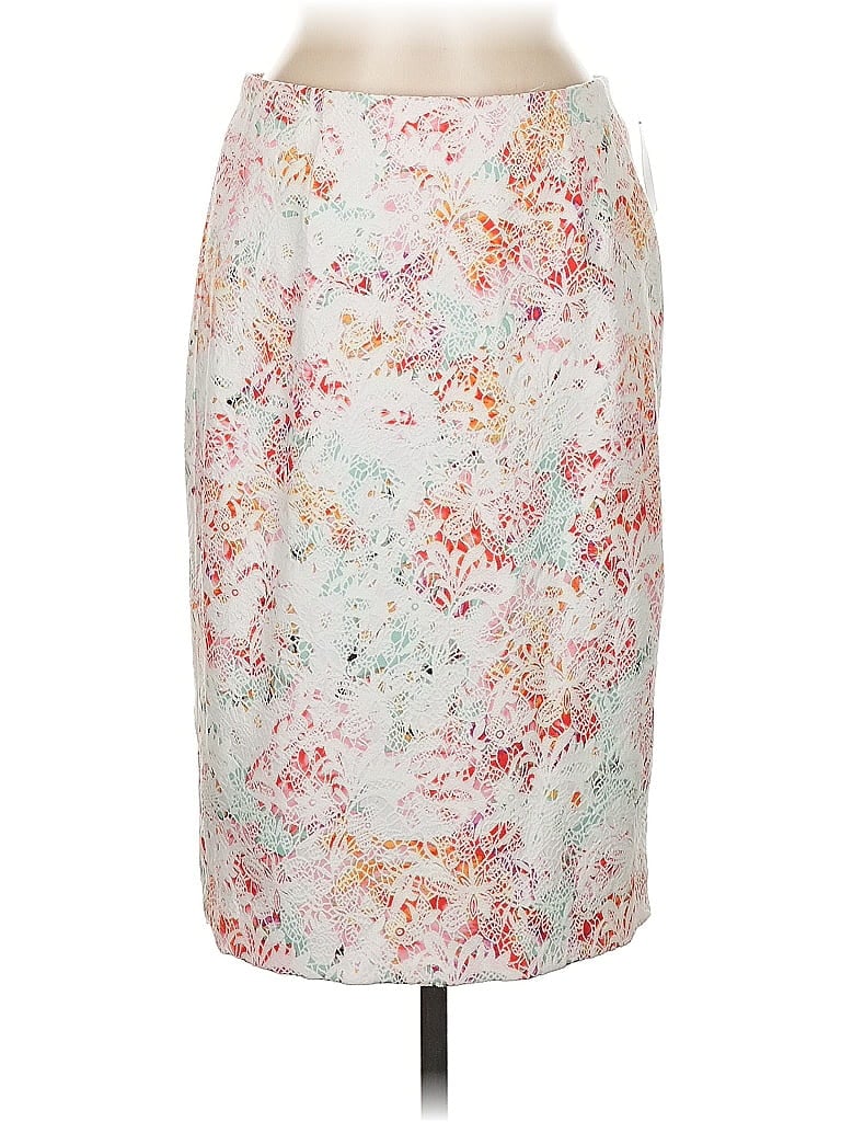 Pre-owned Attention Formal Skirt In White