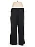 Faconnable Solid Black Wool Pants Size 16 - photo 1