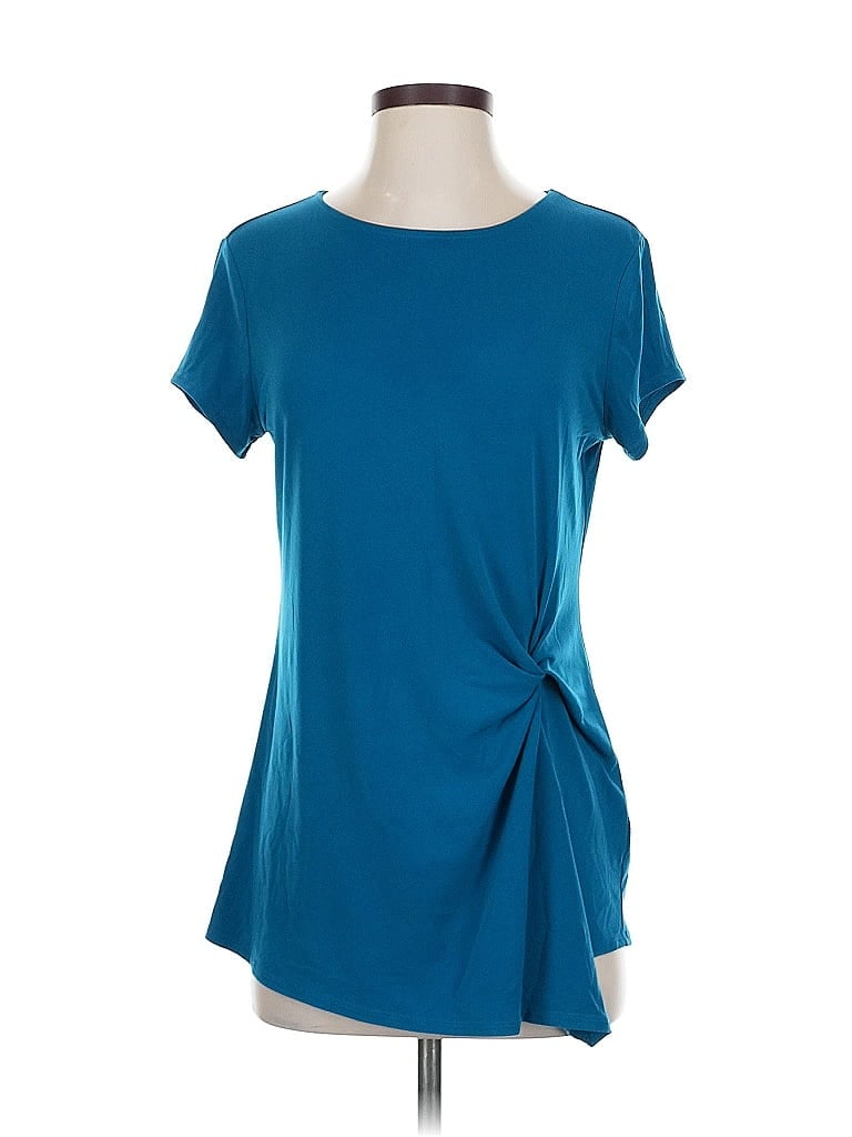 Pre-owned Inc International Concepts Short Sleeve T-shirt In Blue