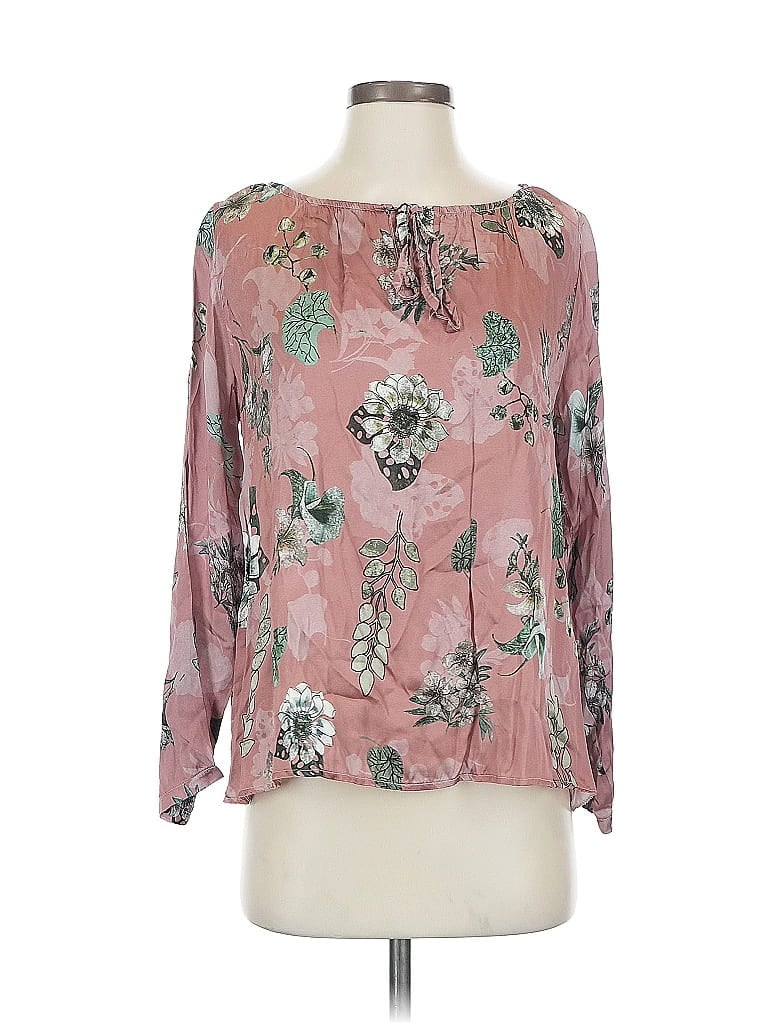 Pre-owned Lola 3/4 Sleeve Blouse In Pink
