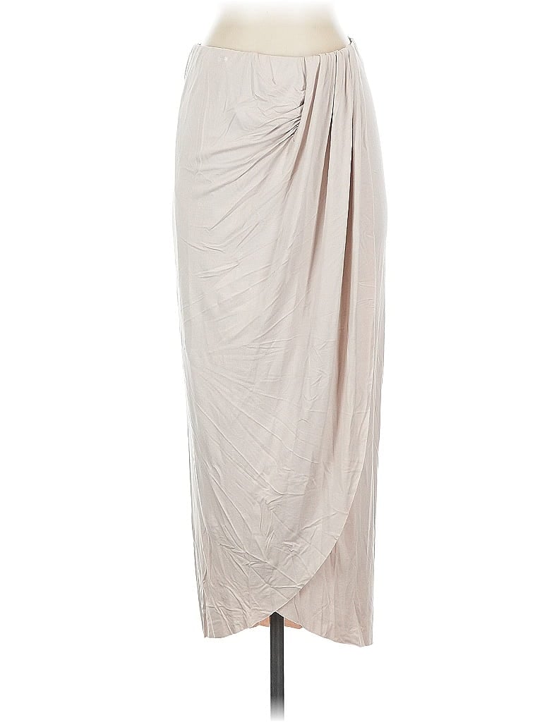 Pre-owned Three Dots Formal Skirt In Silver