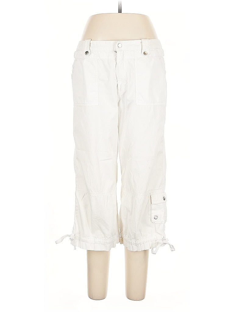 Pre-owned Sigrid Olsen Cargo Pants In White