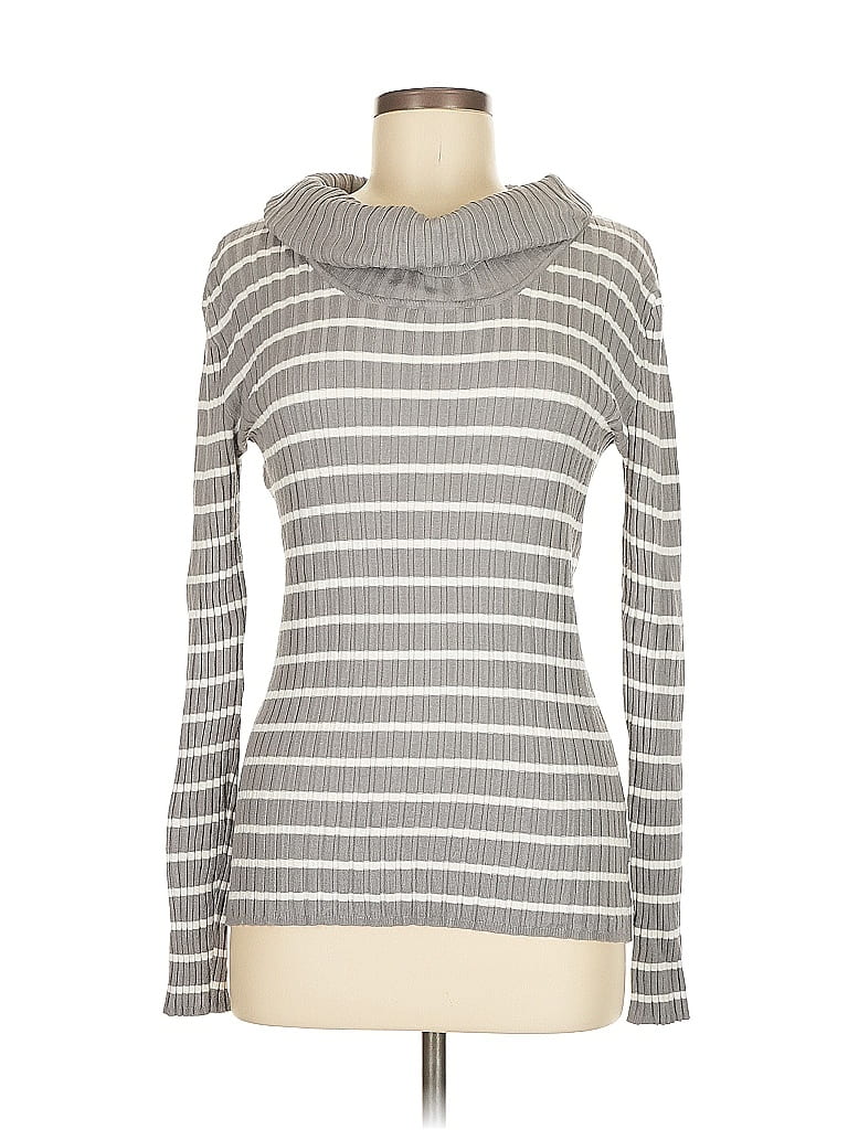 Pre-owned Apt. 9 Turtleneck Sweater In Gray