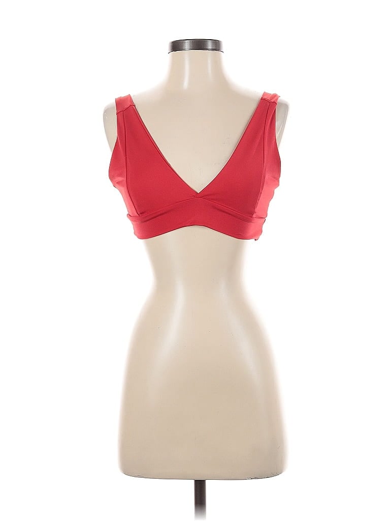 Pre-owned Prettylittlething Sleeveless Top Red Sweetheart Neckline Tops
