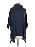 Tobey Grey 100% Acrylic Blue Poncho Size L - photo 1