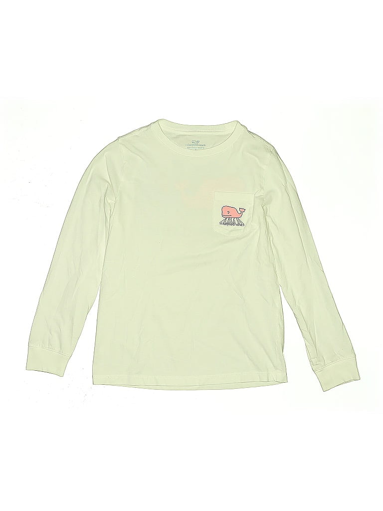 Click to view more detailed imagery on our partner's website Pre-owned Vineyard Vines Kids' Long Sleeve T-shirt In White