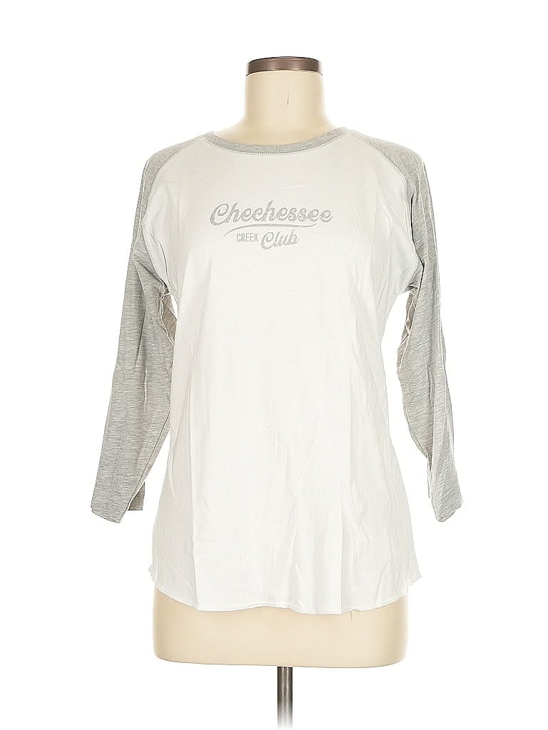 Pre-owned Kate Lord 3/4 Sleeve T-shirt In Silver