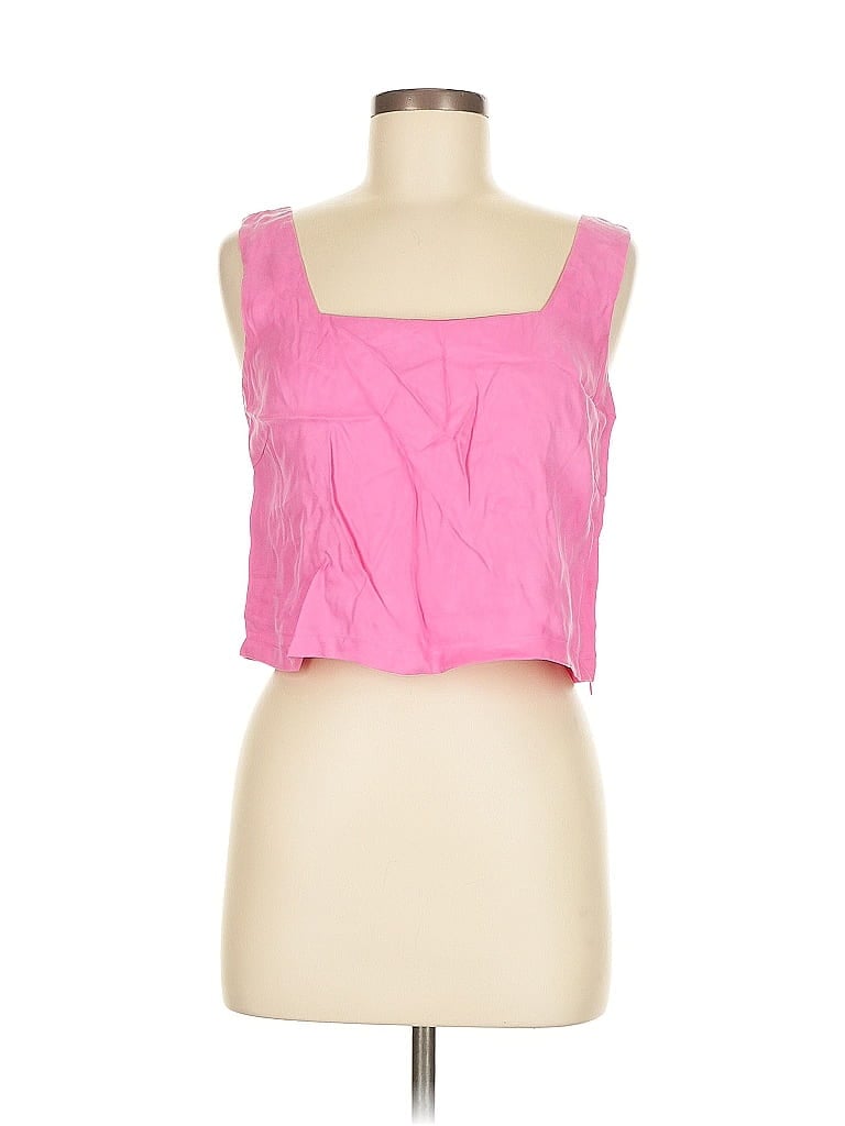 Lucy Paris Tank Top Pink Strapless Neckline Tops