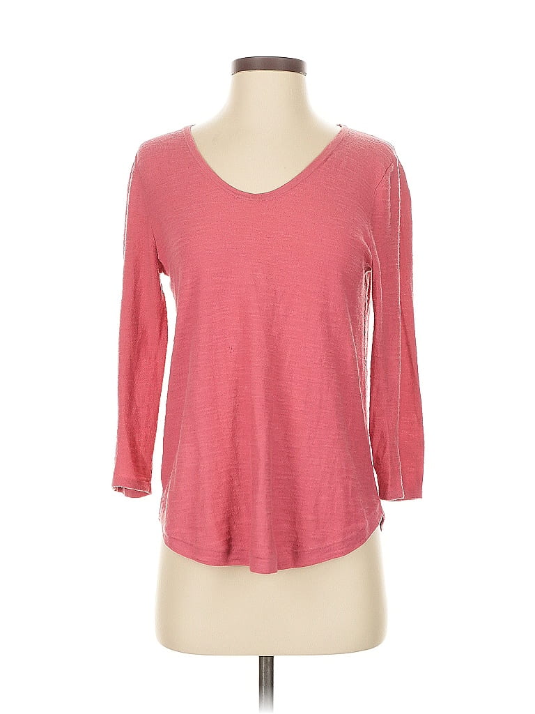 Pre-owned Ann Taylor Loft 3/4 Sleeve T-shirt In Pink