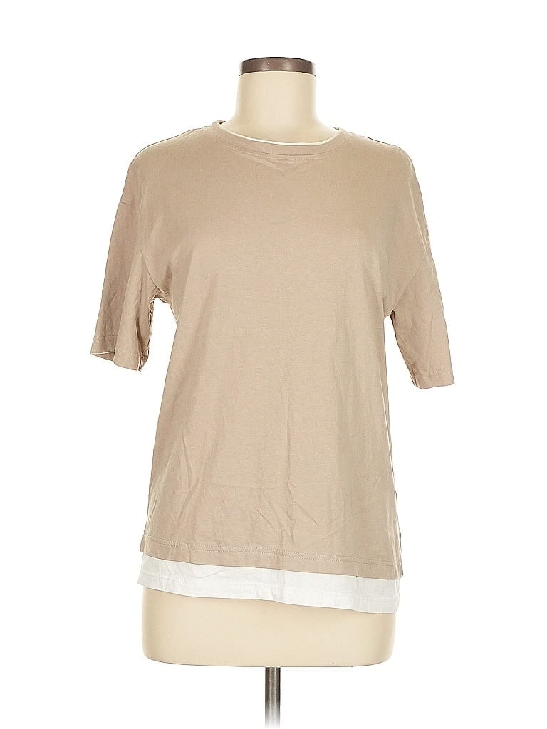 Pre-owned Unbranded Short Sleeve T-shirt In Brown
