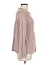INC International Concepts Gray Black Long Sleeve Top Size L - photo 4