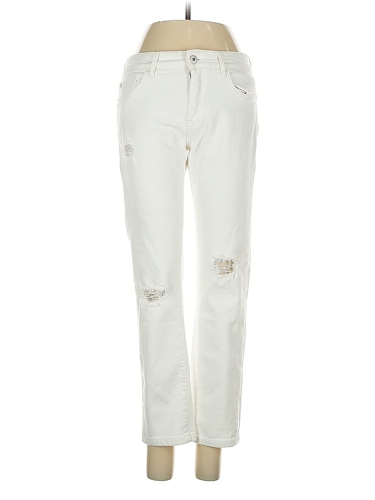 Pre-owned Pilcro And The Letterpress Jeans In White