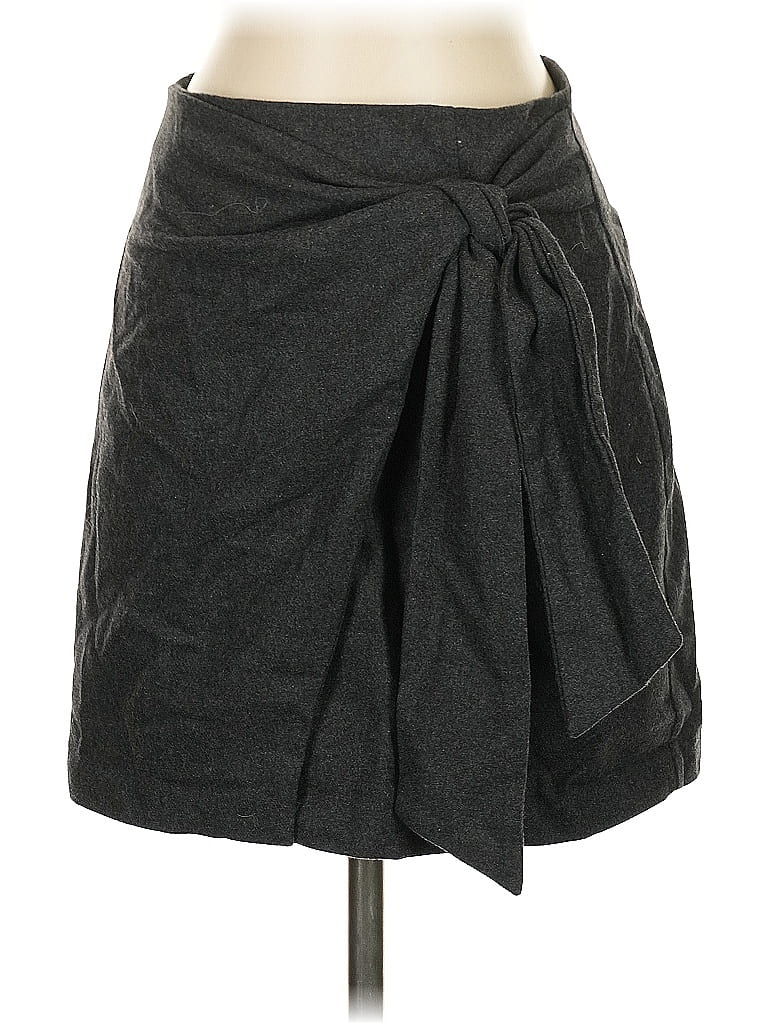 Pre-owned Express Wool Skirt In Gray
