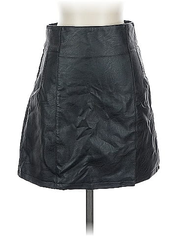 Topshop Faux Leather Skirt (view 1)