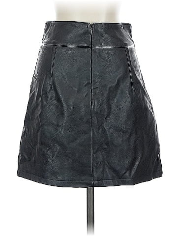 Topshop Faux Leather Skirt (view 2)
