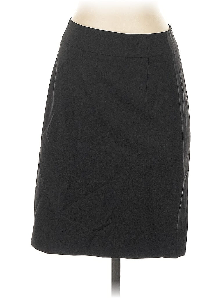 Pre-owned Theory Wool Skirt In Black