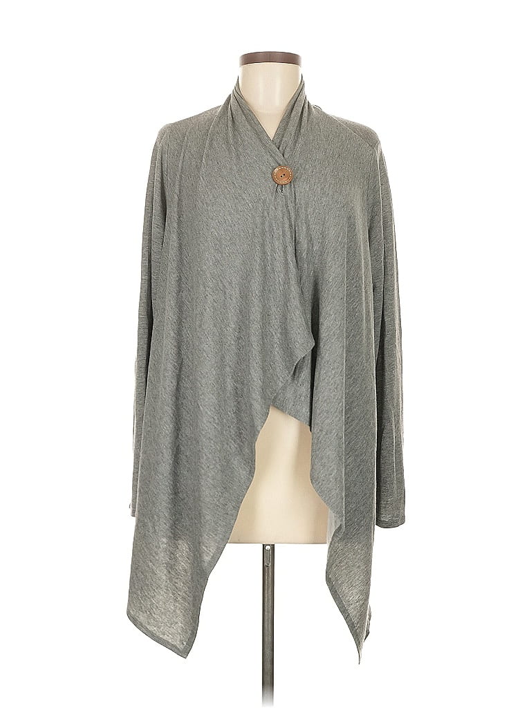 Pre-owned Bobeau Cardigan Sweater In Gray