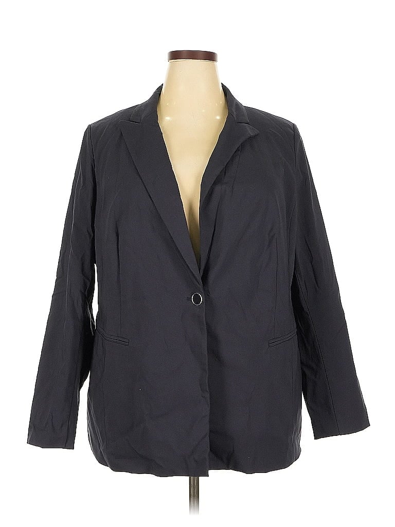 Pre-owned Lane Bryant Blazer Jacket In Gray