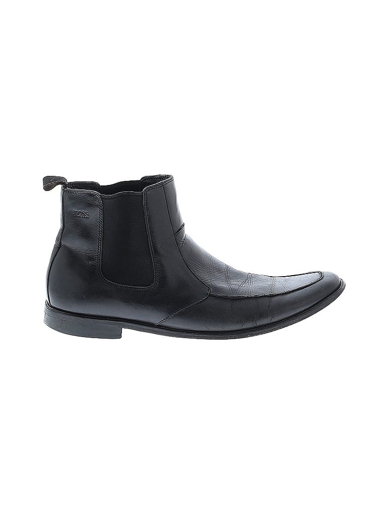 Pre-owned Boss By Hugo Boss Ankle Boots In Black