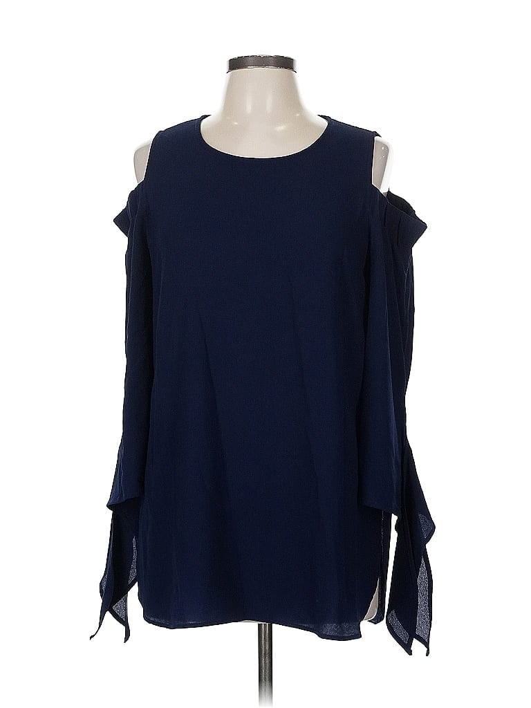 Pre-owned Gibson 3/4 Sleeve Blouse In Blue