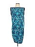 BCBGMAXAZRIA Graphic Teal Cocktail Dress Size S - photo 1
